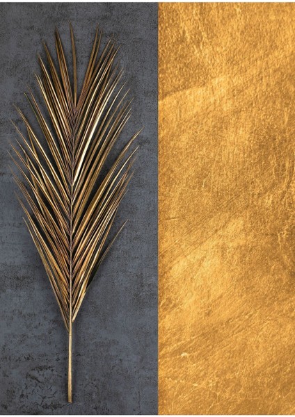 |sarı-Gri Palmiye Yaprağı Desenli Kombin 01 |çerçeveli Cam Tablo 2li Dikey fiyatları