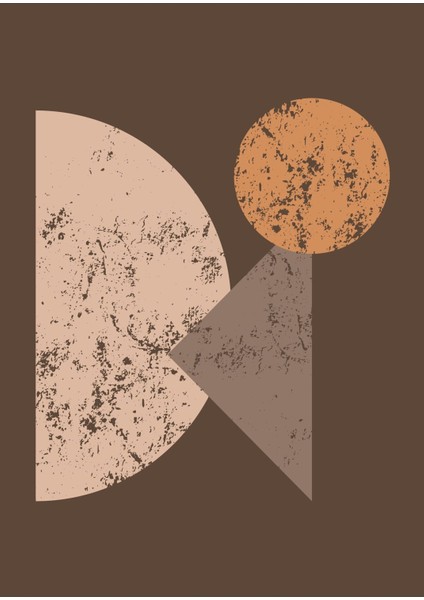 |kahverengi-Krem-Bej Soyut Kombini 1 |çerçeveli Cam Tablo 2li Dikey modelleri