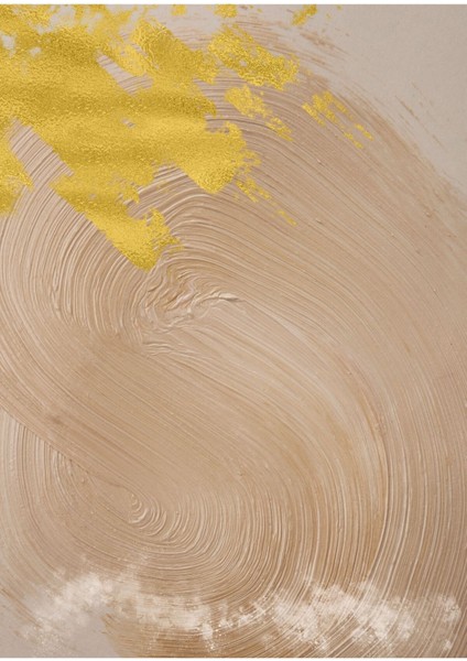 |krem-Gold Desenli Soyut Kombini 01 |çerçeveli Cam Tablo 2li Dikey modelleri