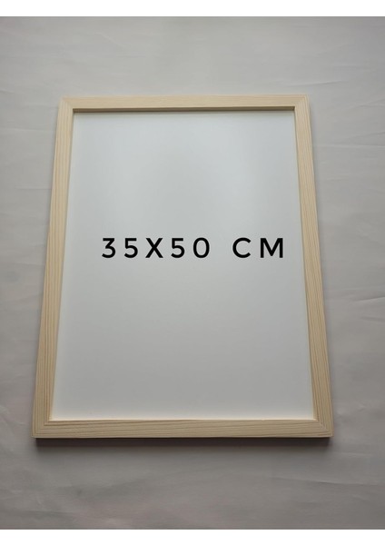 Resim Çercevesi, Masif Çerçeve,doğal Ahsap Rengi ile Fotograf, Resim Kolajları, Duvar Galerisi Dekoru Cercevesi (35 x 50)