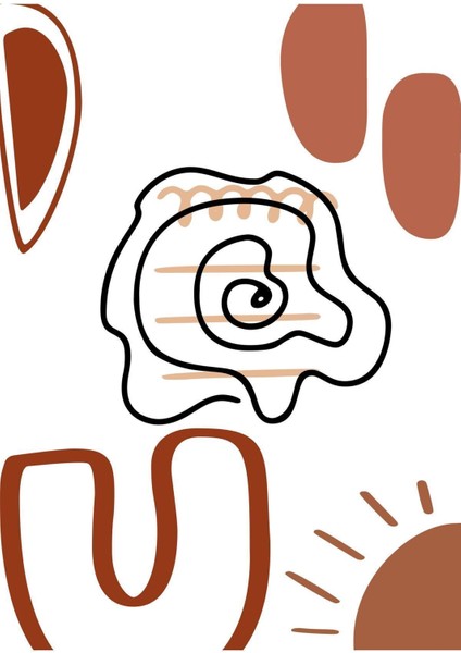 |kahve-Beyaz-Sarı Desenli Soyut Kombini 1|çerçeveli Cam Tablo 2li Dikey fiyatları