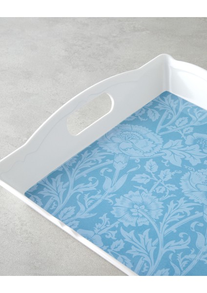 Flowery Melamin Tepsi 46X32 cm Renkli modelleri
