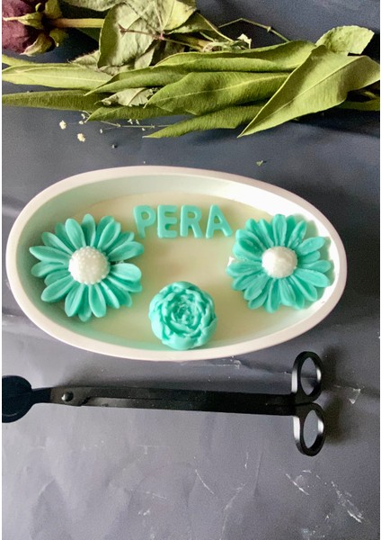 Dekoratif Gondolda Kişiye Özel Doğal Soya Wax Mum