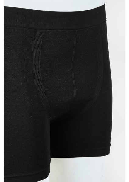 Siyah Seamless Erkek Boxer