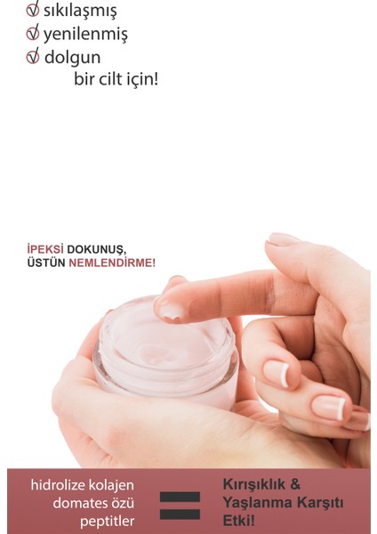 Yaşlanma Karşıtı, Sıkılaştırıcı Bakım Kremi 50 ml - Kırışıklıkları Azaltmada Yardımcı fırsatları