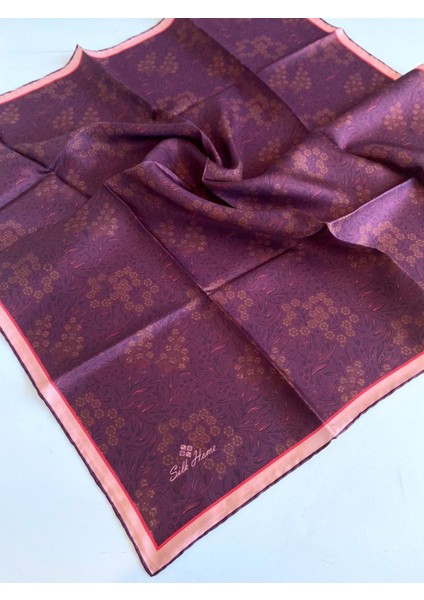 Tivil Ipek Eşarp 11464-10 Bordo Karışık Desen