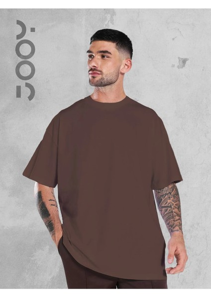 Bisiklet Yaka Rahat Kalıp Oversize Basic 5'li T-Shirt Paketi