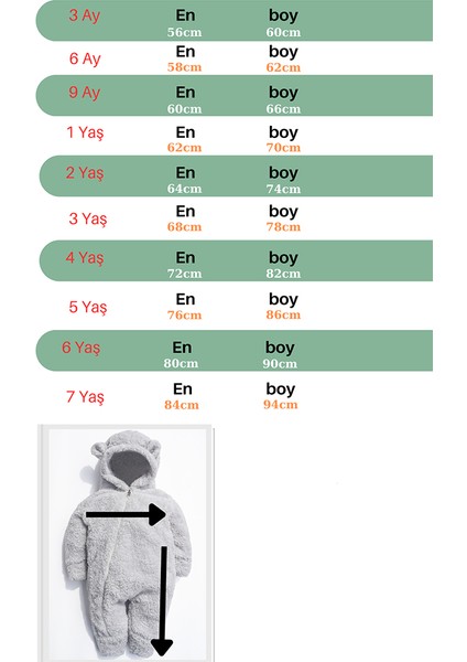 Kız Erkek Bebek ve Çocuk Kapüşonlu Ayıcık Tulum