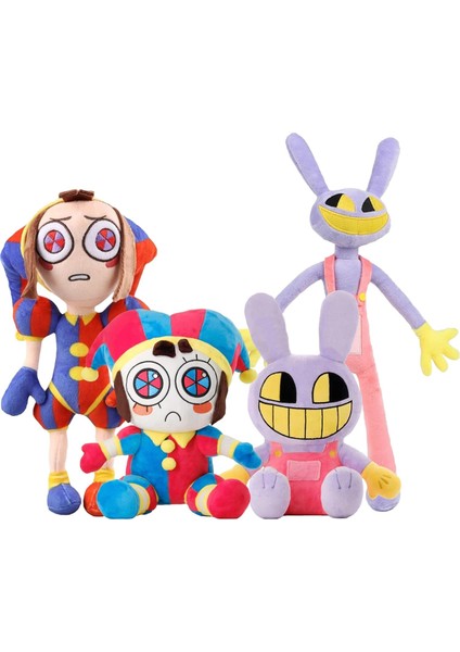 Sihirli Sayılar Sirk Peluş Oyuncak 4'Lü Set Tv Hayranları Için Pomni Peluş Oyuncak Jax Ve Pomni Peluş Oyuncak (Yurt Dışından)