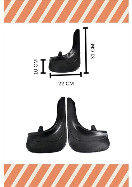 Honda Accord 2003-2008 2'li Tozluk Çamurluk Paçalık