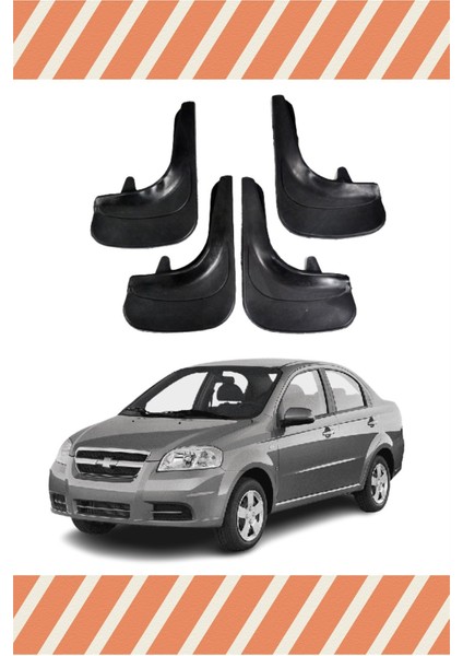 Chevrolet Aveo Sedan 2005-2011 4'lü Tozluk Çamurluk Paçalık