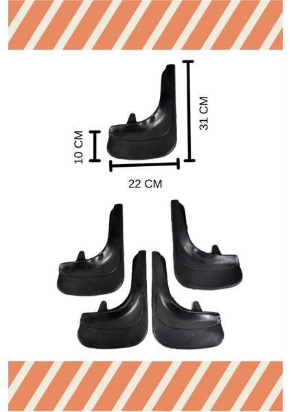 Honda Accord 2003-2008 4'lü Tozluk Çamurluk Paçalık fiyatları