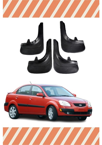 Kia Rio 2006-2011 4'lü Tozluk Çamurluk Paçalık