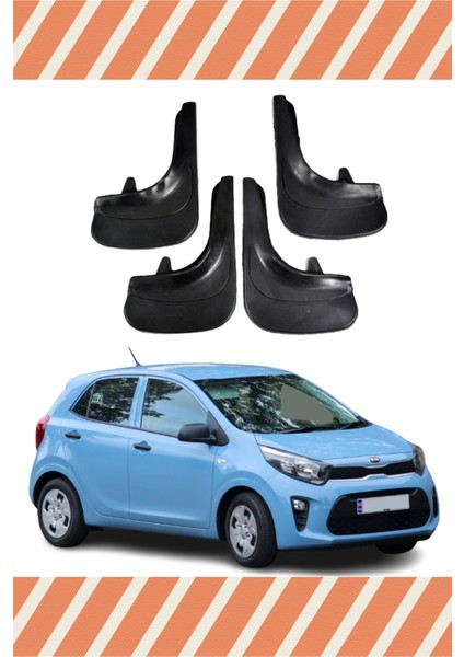 Kia Pıcanto 4'lü Tozluk Çamurluk Paçalık