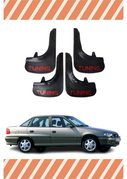 Opel Astra F Sd 1991-2007 Tunıng Yazılı 4'lü Tozluk Çamurluk Paçalık