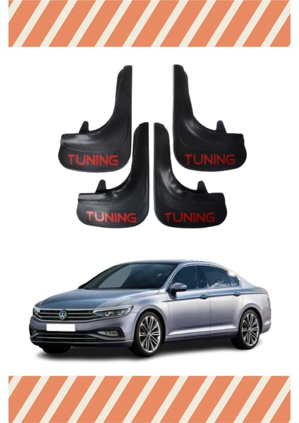 Volswagen Passat Tunıng Yazılı 4'lü Tozluk Çamurluk Paçalık