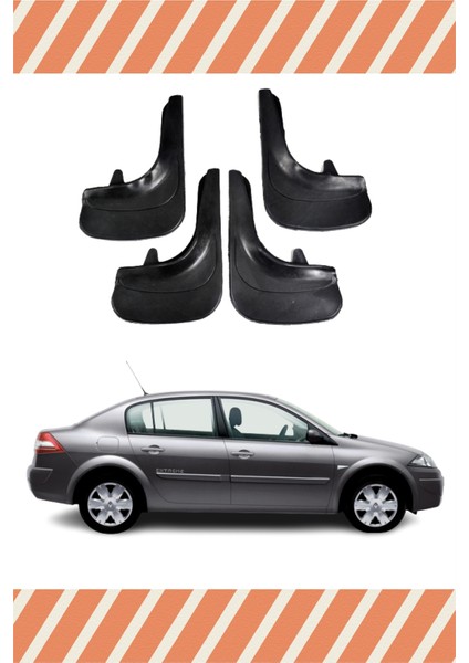 Renault Megane 2 Sd 2004-2010 4'lü Tozluk Çamurluk Paçalık