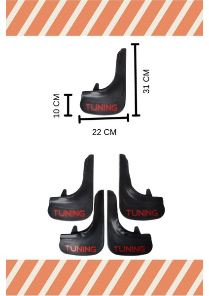Nissan Note Tunıng Yazılı 4'lü Tozluk Çamurluk Paçalık fiyatları