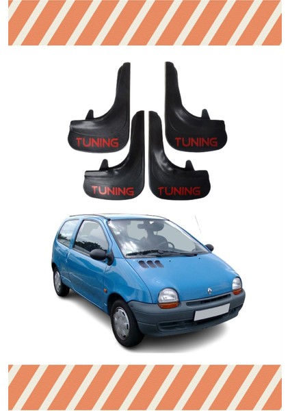 Renault Twingo Tunıng Yazılı 4'lü Tozluk Çamurluk Paçalık