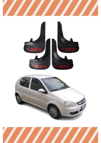 Tata Indica Tunıng Yazılı 4'lü Tozluk Çamurluk Paçalık