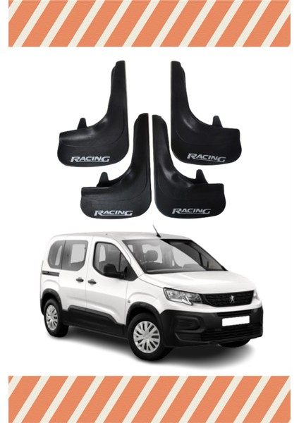 Peugeot Rifter Racing Yazılı 4'lü Tozluk Çamurluk Paçalık
