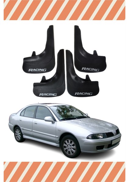 Mitsubishi Carisma Racing Yazılı 4'lü Tozluk Çamurluk Paçalık