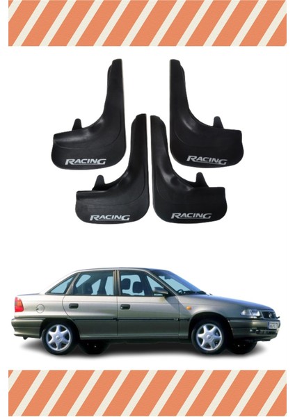 Opel Astra F Sd 1991-2007 Racing Yazılı 4'lü Tozluk Çamurluk Paçalık