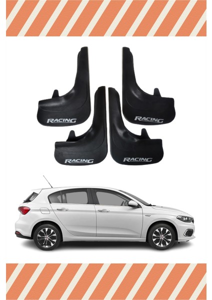Fiat Egea Hb Tüm Kasalar Racing Yazılı 4'lü Tozluk Çamurluk Paçalık