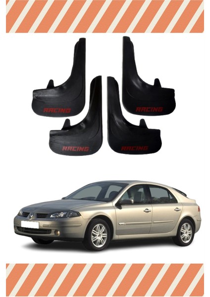 Renault Laguna 2 Racing Yazılı 4'lü Tozluk Çamurluk Paçalık