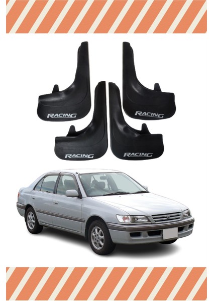Toyota Corona Racing Yazılı 4'lü Tozluk Çamurluk Paçalık