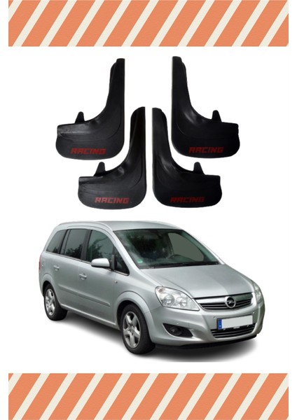 Opel Zafira Racing Yazılı 4'lü Tozluk Çamurluk Paçalık