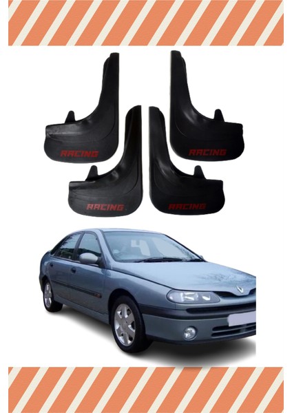 Renault Laguna 1 Racing Yazılı 4'lü Tozluk Çamurluk Paçalık