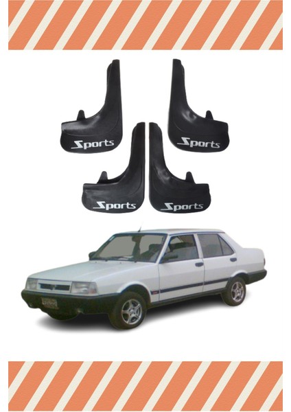 Fiat Şahin Sports Yazılı 4'lü Tozluk Çamurluk Paçalık