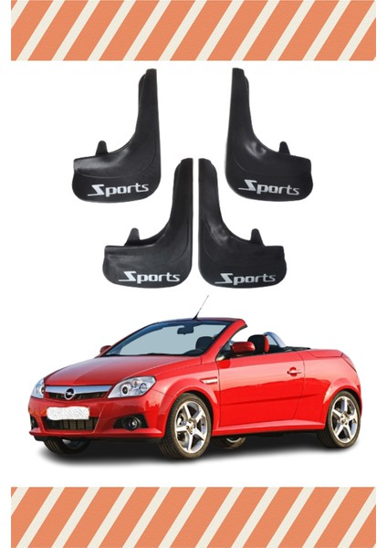 Opel Tigra Sports Yazılı 4'lü Tozluk Çamurluk Paçalık