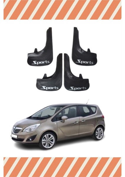 Opel Meriva Sports Yazılı4'lü Tozluk Çamurluk Paçalık
