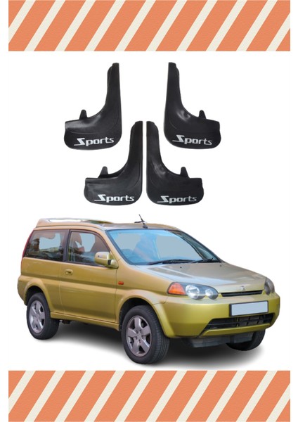 Honda Hrv 1998-2006 Sports Yazılı 4'lü Tozluk Çamurluk Paçalık