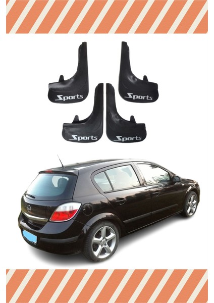 Opel Astra H Hb 2004-2015 Sports Yazılı 4'lü Tozluk Çamurluk Paçalık