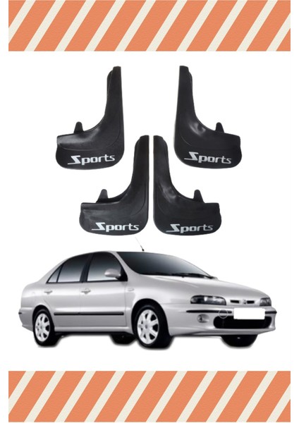 Fiat Marea Tüm Kasalar Sports Yazılı 4'lü Tozluk Çamurluk Paçalık
