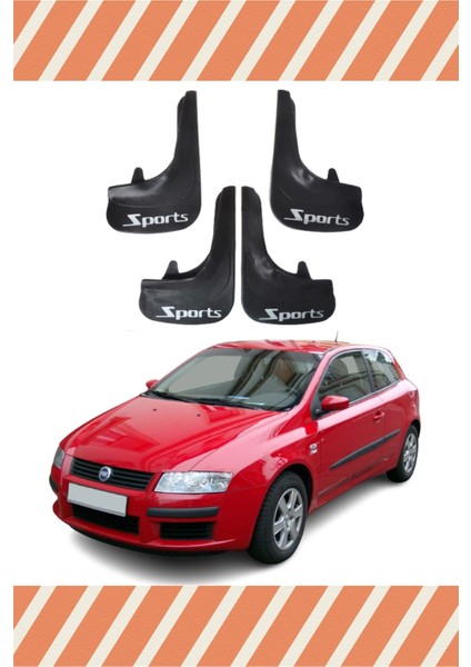 Fiat Stilo Sports Yazılı 4'lü Tozluk Çamurluk Paçalık