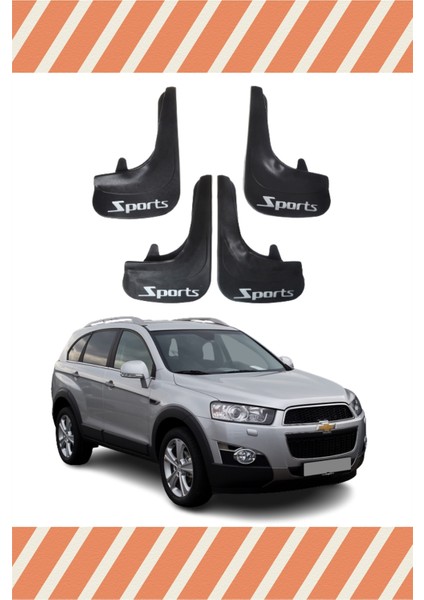 Chevrolet Captiva Sports Yazılı 4'lü Tozluk Çamurluk Paçalık