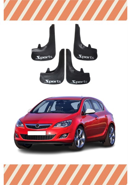 Opel Astra J Tüm Kasalar Sports Yazılı 4'lü Tozluk Çamurluk Paçalık