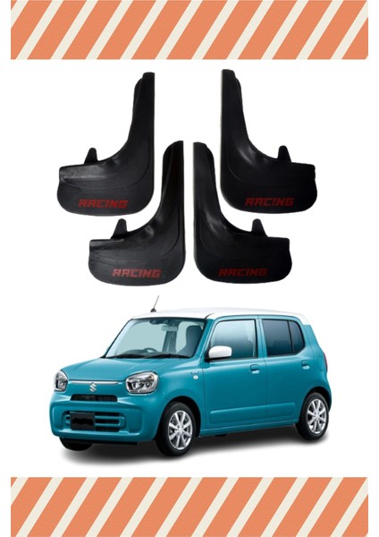 Suziki Alto Racing Yazılı 4'lü Tozluk Çamurluk Paçalık