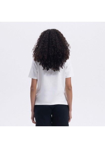 EF426-ECR Bisiklet Yaka Kadın T-Shirt - Ekru fiyatları