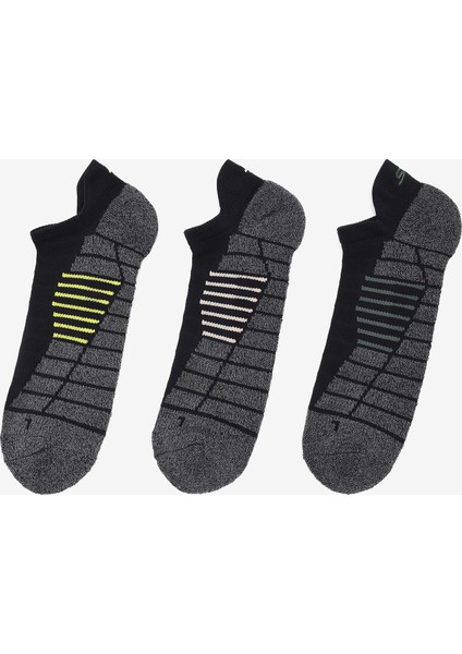 3pk Mens 1/2 Terry Low Cut W/ Heel Tab Erkek Siyah Çorap S119006H-001