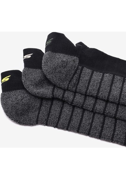 3pk Mens 1/2 Terry Low Cut W/ Heel Tab Erkek Siyah Çorap S119006H-001 modelleri
