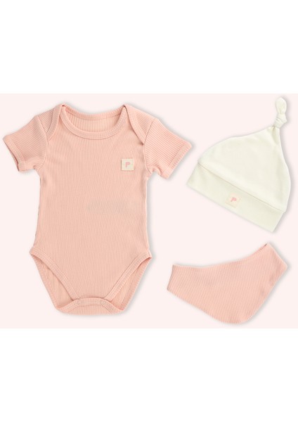 Yenidoğan Zıbınlı 3'lü Pembe Set