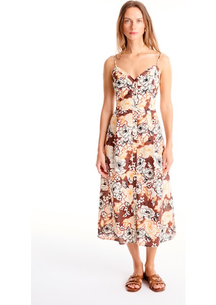 Cok Ciaras Regular Fit Midi Boy Elbise