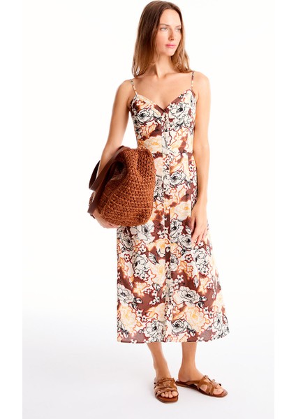 Cok Ciaras Regular Fit Midi Boy Elbise