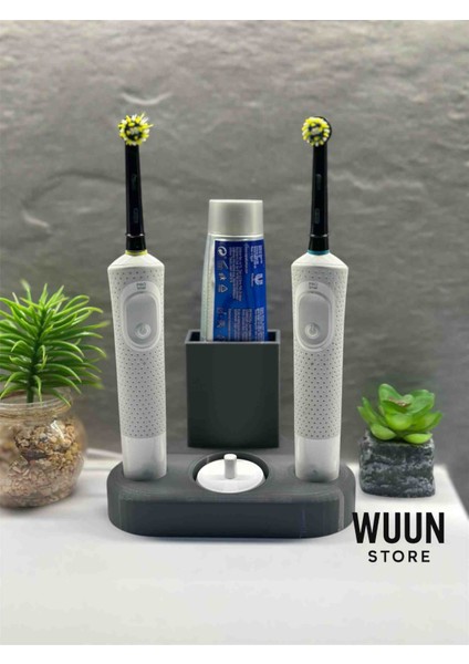Oral-B Şarjlı Diş Fırçalık Tutucu Stand Gri
