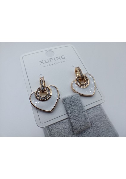 XUPING JEWELRY Mine Kristal Taşlı Çelik Kadın Küpe